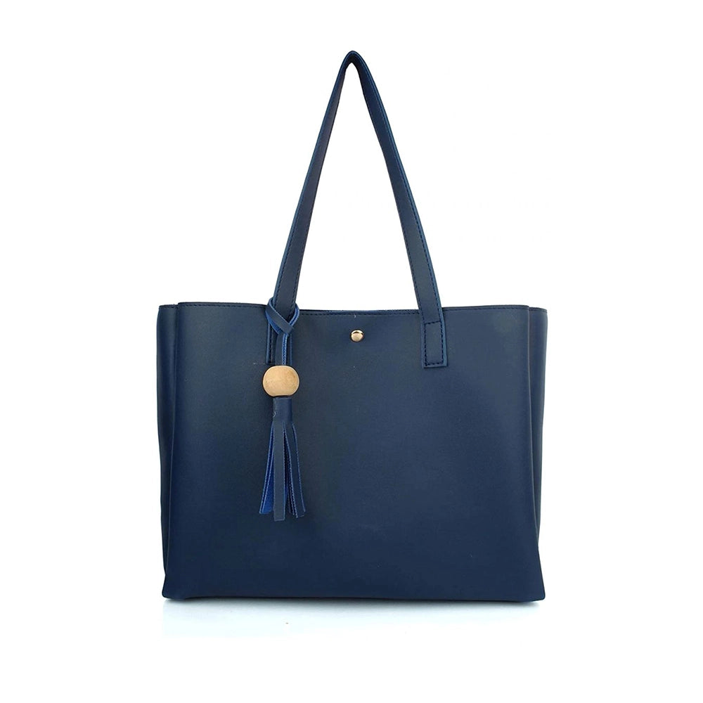 Levi'c Enterprises Women's Tote Handbag (Le-Thb37)- Navy Blue